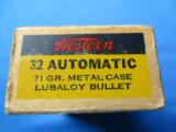 Western 32 Automatic Cartridge Box 71 Grain Lubaloy Full Box - 3 of 8