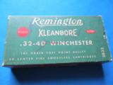 Remington Kleanbore 32-40 Winchester Full cartridge Box - 1 of 9