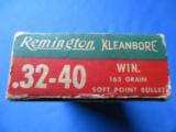 Remington Kleanbore 32-40 Winchester Full cartridge Box - 3 of 9