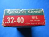 Remington Kleanbore 32-40 Winchester Full cartridge Box - 4 of 9