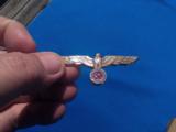 German WW2 Army Eagle Badge 14K Gold w/Diamonds & Rubies - 10 of 12