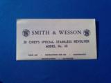 Smith & Wesson Model 60 No Dash Box w/manual - 5 of 7