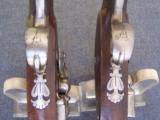 Matched pair of flintlock pistols - 11 of 22