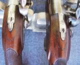 Matched pair of flintlock pistols - 12 of 22