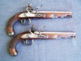 Matched pair of flintlock pistols - 1 of 22