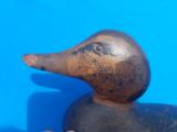 Mason Tack Eye Drake Black Duck Decoy Original Paint - 10 of 11