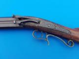 M. Crandell Gowanda N.Y. Double Rifle Mule Ear 45 caliber Circa 1840-50 - 7 of 19