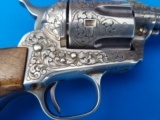 Colt SAA 2nd Gen. 38 Special Francolini Engraved 5 1/2" bbl. Silver Plated & Signed - 9 of 19