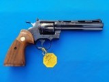 Colt Python Factory Engraved "A" 6 inch Blue Circa 1976 w/Presentation Case Unfired - 5 of 17