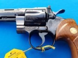 Colt Python Factory Engraved "A" 6 inch Blue Circa 1976 w/Presentation Case Unfired - 2 of 17