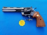 Colt Python Factory Engraved "A" 6 inch Blue Circa 1976 w/Presentation Case Unfired - 1 of 17