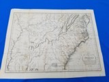 Map of the Southern States of America circa 1795 by J. Russell - 1 of 11