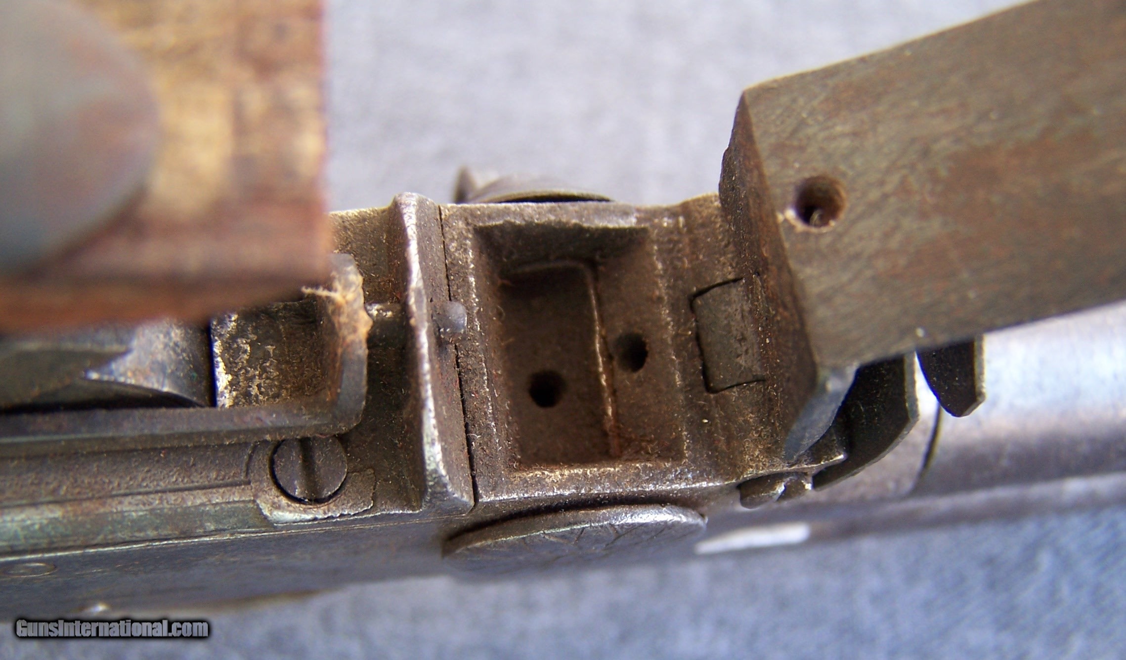 British Flintlock Over/ under double barreled pistol ...