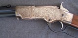 Uberti Henry rifle engraved by Virgil Graham - 10 of 21