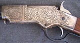 Uberti Henry rifle engraved by Virgil Graham - 9 of 21