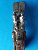 French Double Barrel Flintlock Coat Pistol Circa 1780 - 7 of 21
