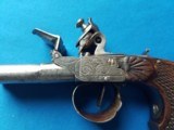 French Double Barrel Flintlock Coat Pistol Circa 1780 - 6 of 21