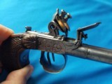 French Double Barrel Flintlock Coat Pistol Circa 1780 - 20 of 21