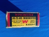Winchester 45-70-405 Smokeless Cartridges Box Full Pre-war - 3 of 8