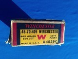 Winchester 45-70-405 Smokeless Cartridges Box Full Pre-war - 4 of 8