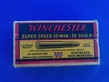Winchester Super Speed 30 wcf (30-30) Full Box K3002C - 2 of 7