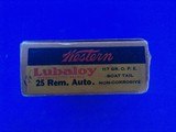 Western 25 Remington Lubaloy Box 117 grain Loading - 3 of 8
