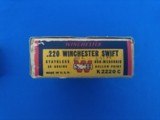 Winchester .220 Swift Cartridge Box Full 46 HP - 6 of 8