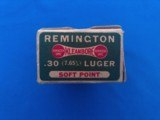 Remington UMC Kleanbore 30 Luger Cartridge Box Full - 4 of 7