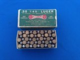 Remington UMC Kleanbore 30 Luger Cartridge Box Full - 7 of 7