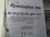 The Remington 700 by John F. Lacy 1st Numbered Edition #20 of 175 Signed - 2 of 5