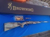 Browning T-Bolt Speed Flute 22 LR Rifle 22" Bbl. Bronze Cerakote - 1 of 13