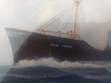 Texaco Oil Tanker "New York" Painting by Leslie C. Oursler ca. 1950's - 2 of 7