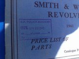 S&W Revolvers 1941 Price List of Parts Catalogue P-4 - 2 of 7