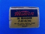 Western 30 Mauser (7.63m/m) Full Box - 3 of 7