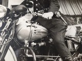 Harley Davidson Vintage Photo 8"x10" Police - 4 of 7