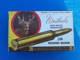 Weatherby 240 Magnum Full Box Excellent - 1 of 7