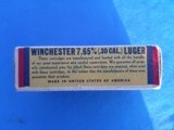 Winchester 7.65mm Luger Full Box Excellent - 7 of 8