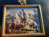 Miniature Painting on Ivory Napolean in Battle - 3 of 4