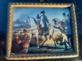 Miniature Painting on Ivory Napolean in Battle - 2 of 4