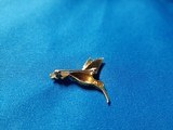 Vintage Hummingbird Pin 18K Gold - 5 of 7