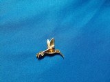 Vintage Hummingbird Pin 18K Gold - 4 of 7