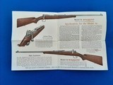 Winchester Model 54 Rifle Pamplet Original - 2 of 3