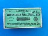 Winchester 38 wcf Ammo Box Full - 1 of 7