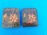 Indian Bookends Lacquer on Wood Circa 1890 - 5 of 6