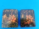 Indian Bookends Lacquer on Wood Circa 1890 - 6 of 6