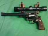Rare 4 Screw Pre-Model 29 Smith & Wesson .44 Magnum Revolver with Redfield 4X scope - 3 of 15