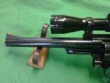 Rare 4 Screw Pre-Model 29 Smith & Wesson .44 Magnum Revolver with Redfield 4X scope - 7 of 15