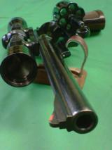 Rare 4 Screw Pre-Model 29 Smith & Wesson .44 Magnum Revolver with Redfield 4X scope - 4 of 15