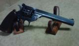 1943 HARRINGTON & RICHARDSON ARMS SPORTSMAN REVOLVER! 9 shot blued .22 LR handgun w/6" barrel & walnut grip - 2 of 15