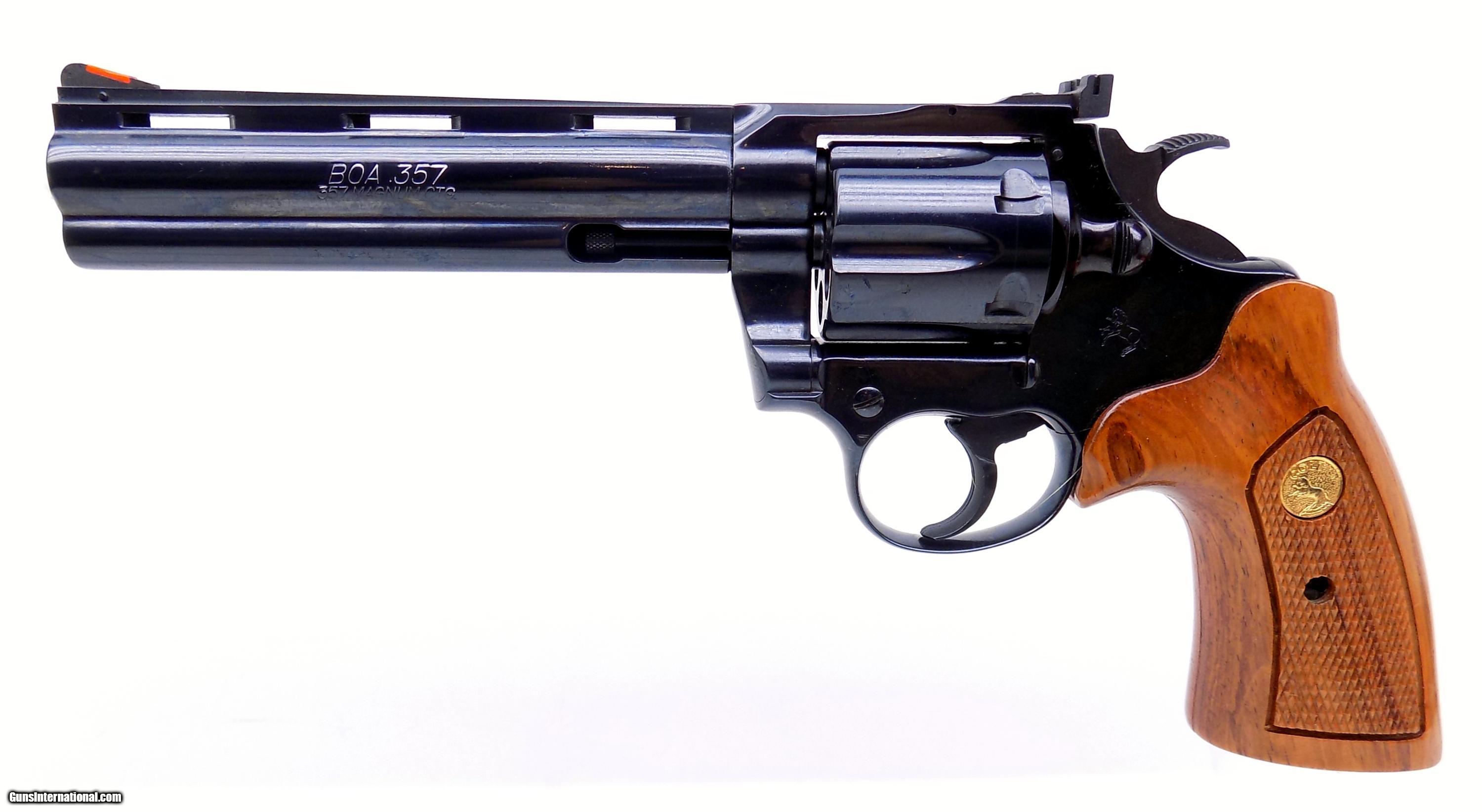 ANIB Colt Boa 357 Magnum Revolver 6” Chuck Karwan Collection Still Had ...